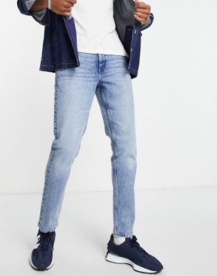 ASOS DESIGN Cone Mill Denim stretch slim fit 'American classic' jeans in 90's mid wash