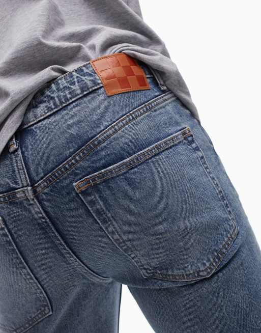 ASOS DESIGN - Cone Mill - Jean stretch coupe slim « American classic » - Bleu moyen délavé , 3 de 4