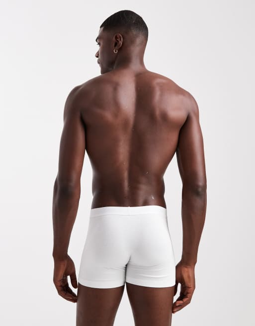 ASOS DESIGN - Confezione da 2 boxer aderenti blu e bianco, 2 di 3