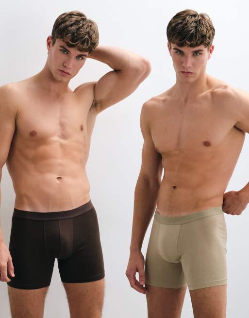 ASOS DESIGN confezione da 2 boxer aderenti multicolore, 1 di 4