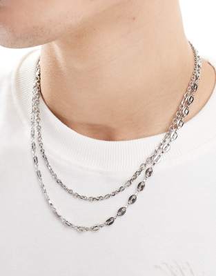 555Jewelry Collana in acciaio inossidabile con motivo stella di David, per uomini e donne, catena veneziana da 40,6 a 61 cm, 24 Inch0 cm, Acciaio inossidabile, Nessuna pietra preziosa