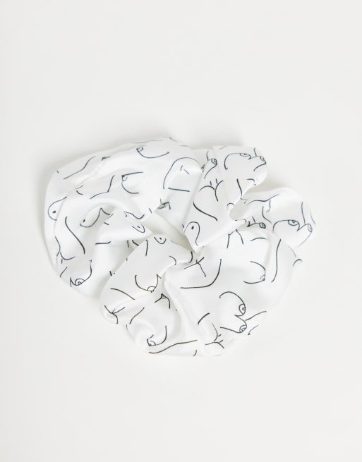 ASOS DESIGN - Confezione da 2 elastici in poliestere monocromatici con stampa di seni - MULTI, 2 di 4