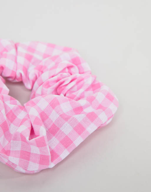 ASOS DESIGN - Confezione da 2 elastici per capelli a quadretti, 4 di 4
