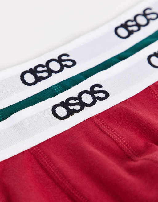 ASOS DESIGN - Confezione da 2 paia di boxer aderenti, 3 di 4