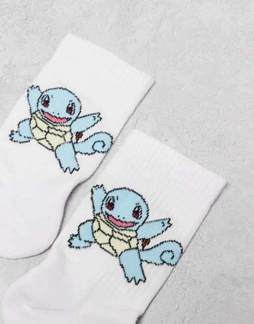 ASOS DESIGN - Confezione da 2 paia di calzini bianchi con grafica Pokémon, 3 di 3