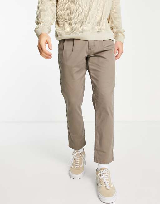 ASOS DESIGN - Confezione da 2 paia di chino a sigaretta marrone slavato e neri - Risparmia, 4 di 4