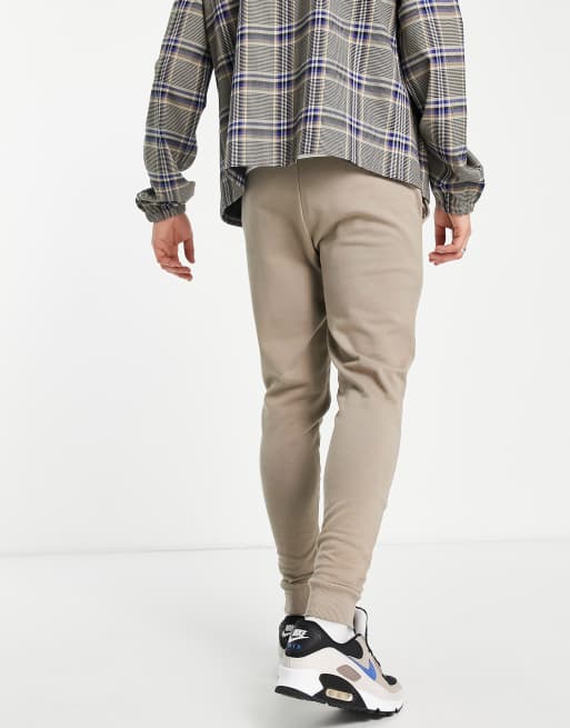 ASOS DESIGN - Confezione da 2 paia di joggers skinny fit beige e blu navy, 2 di 4