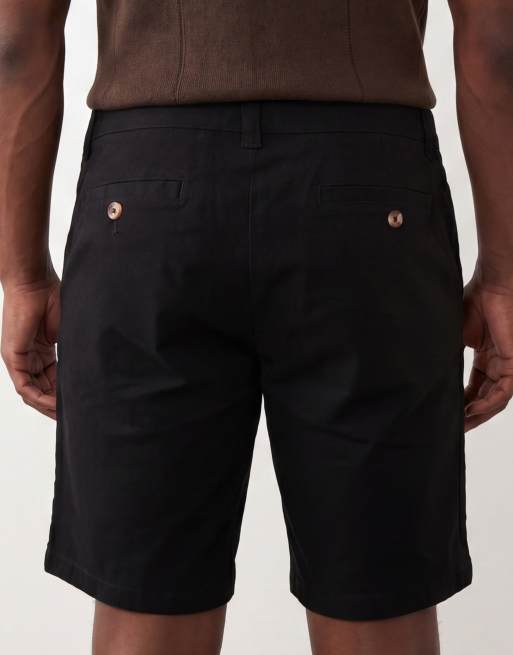 ASOS DESIGN - Confezione da 2 pantaloncini chino slim neri e blu navy, 5 di 5
