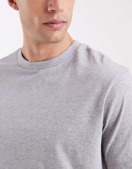 ASOS DESIGN - Confezione da 2 T-shirt basic girocollo kaki e grigio mélange , 5 di 5