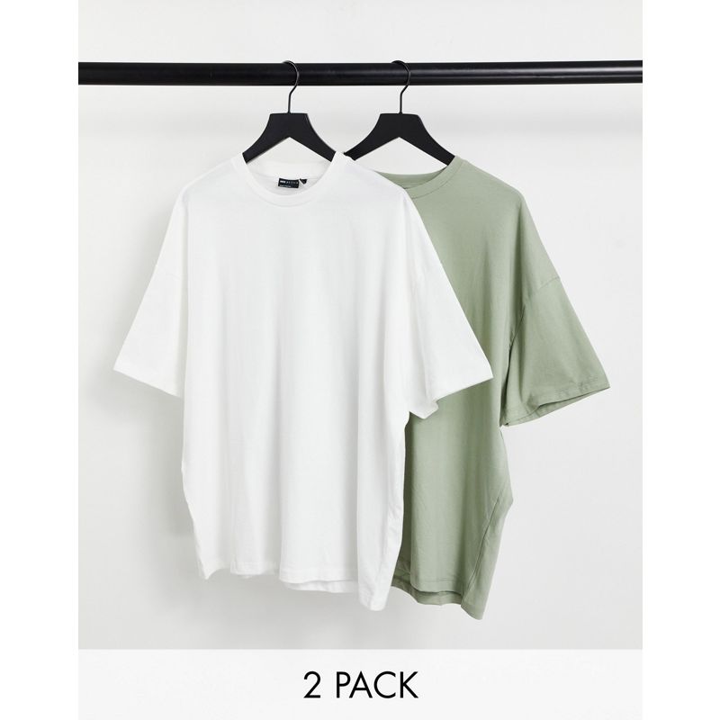 Confezioni multipack  DESIGN - Confezione da 2 T-shirt oversize in tessuto organico