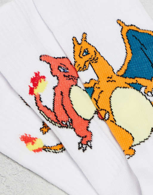 ASOS DESIGN - Confezione da 3 calze dei Pokémon con stampa di Charmander, 2 di 4