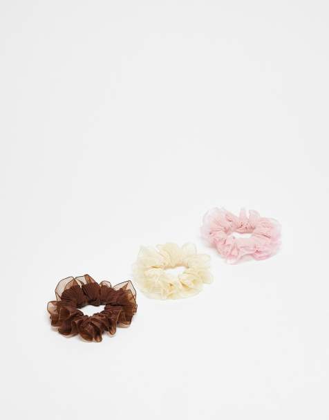 ASOS DESIGN - Confezione da 3 elastici per capelli piccoli con volant a pieghe - view 1