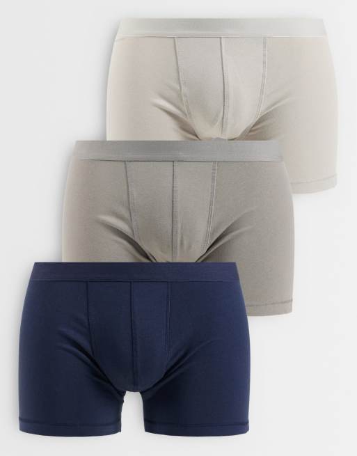 ASOS DESIGN - Confezione da 3 paia di boxer aderenti multicolore, 1 di 3