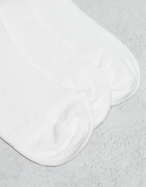 ASOS DESIGN - Confezione da 3 paia di calzini bianchi con volant sui bordi, 3 di 3