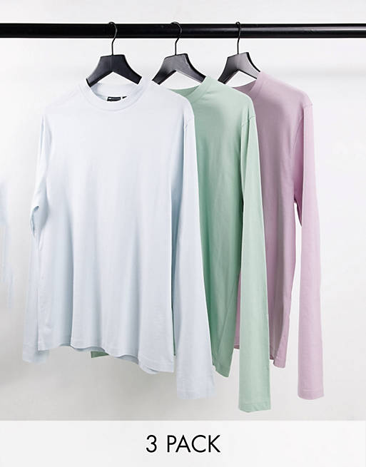 Asos Uomo Abbigliamento Abbigliamento per la notte Loungewear Confezione da 3 T-shirt da casa bianche 