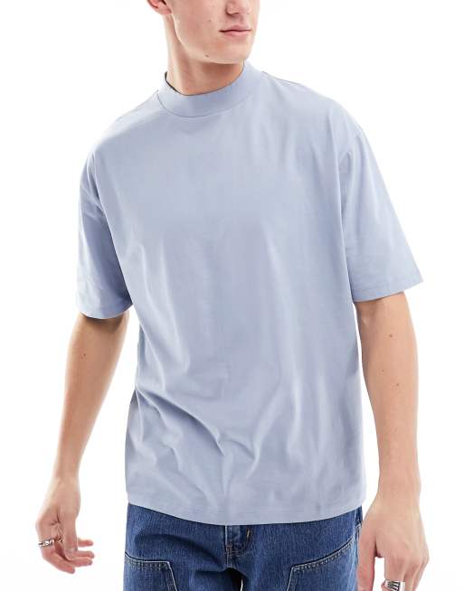 ASOS DESIGN - Confezione da 3 t-shirt oversize accollate in colorazioni multiple, 2 di 4