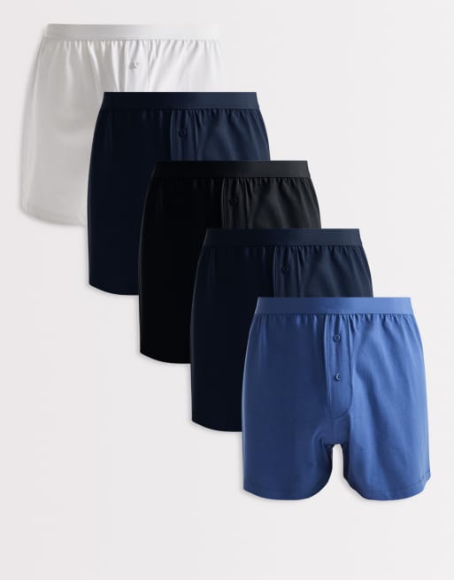 ASOS DESIGN - Confezione da 5 boxer multicolore