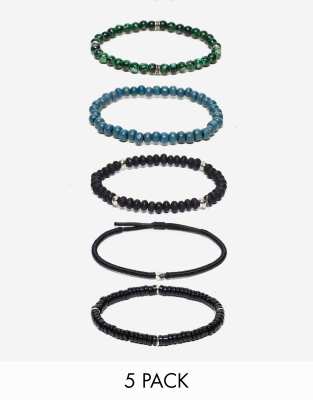 Set di braccialetti con perline bohémien - Bracciale