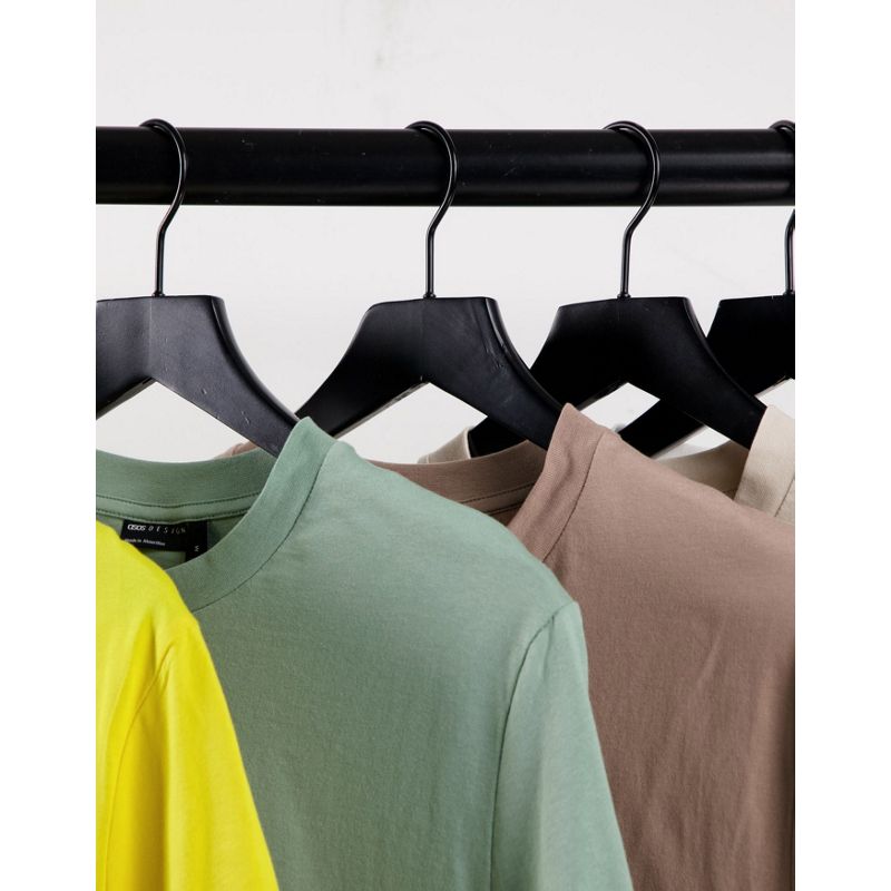  Confezioni multipack DESIGN - Confezione da 5 t-shirt girocollo in tessuto organico multi 