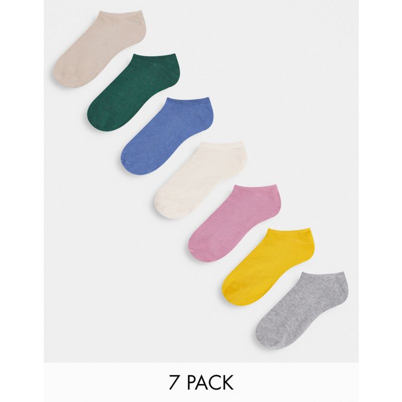 DESIGN - Confezione da sette paia di calzini sportivi in colori misti