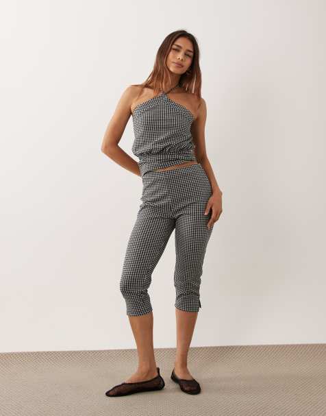 ASOS DESIGN - Conjunto a cuadros vichy negros y blancos - view 1
