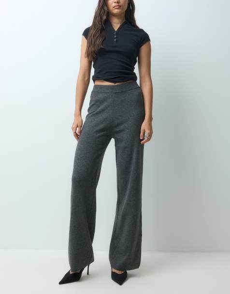 ASOS DESIGN conjunto con pantalón recto holgado en antracita - view 1
