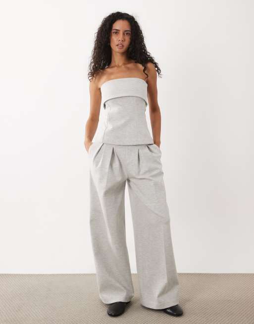 ASOS DESIGN - Conjunto gris de joggers y top, 3 de 3