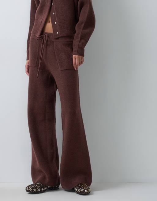 ASOS DESIGN conjunto de pantalón de estar por casa en chocolate, 2 de 5