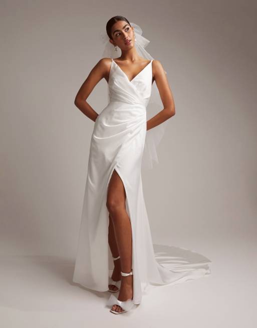 Asos satin store wedding dress