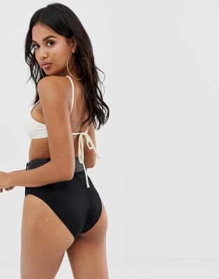 high waisted belted bikini