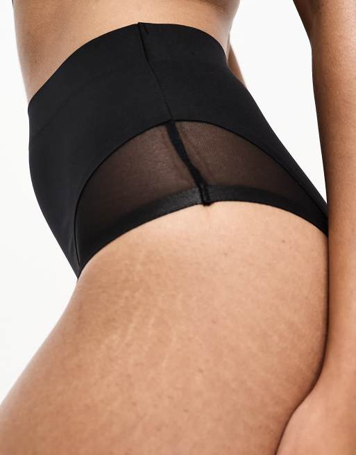 ASOS DESIGN – Contouring – Figurformender Slip in Schwarz mit mittlerem Halt und hohem Bund, 4 von 4