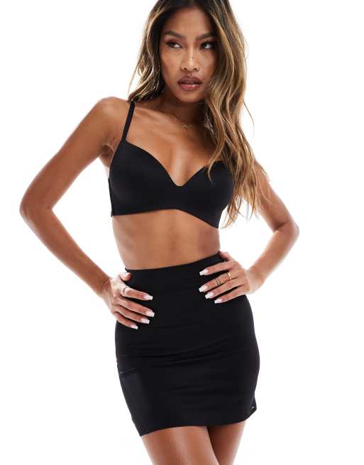 ASOS DESIGN – Contouring – Svart kjol med medium stöd