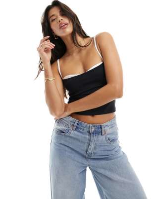 ASOS DESIGN contrast bust cami top Sale