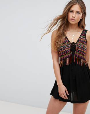 beaded beach dress