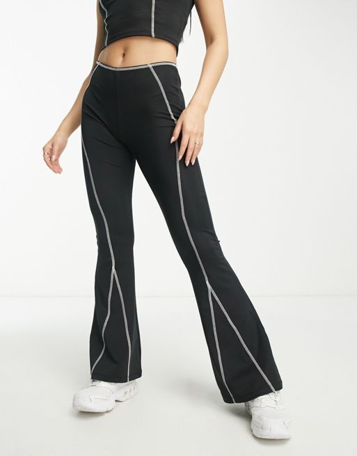 Only high waisted flares in black