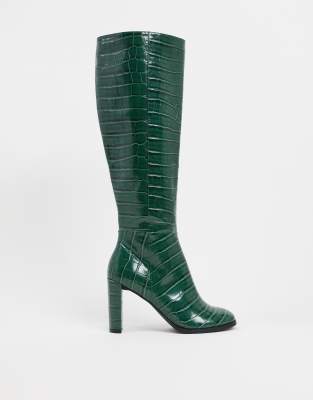 green crocodile boots