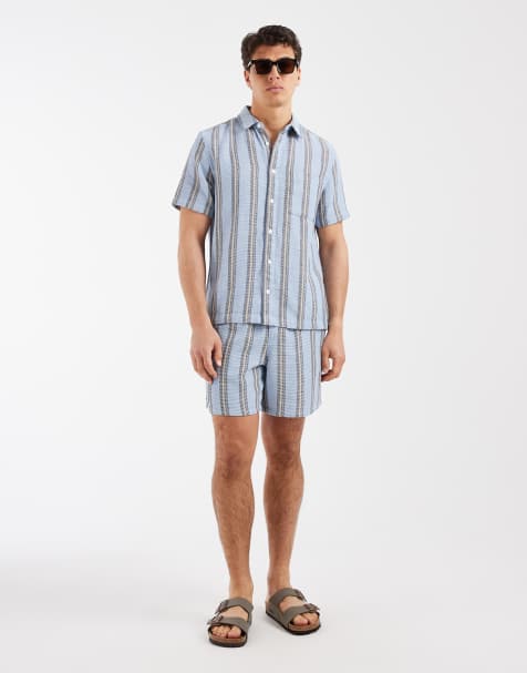 ASOS DESIGN - Coordinato blu a righe - view 1