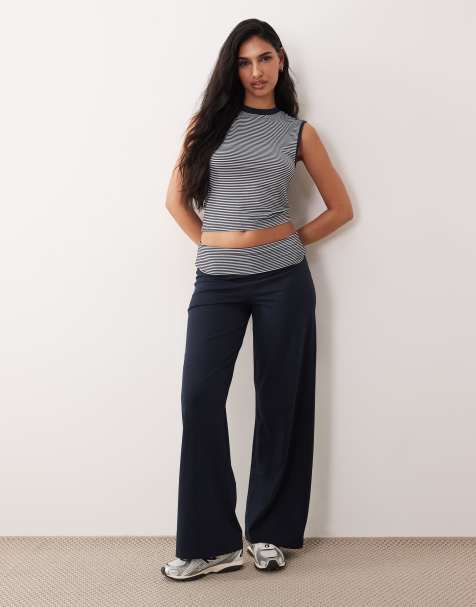 ASOS DESIGN - Coordinato blu navy e bianco rigato - view 1