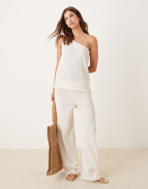 ASOS DESIGN - Coordinato color crema testurizzato - view 1