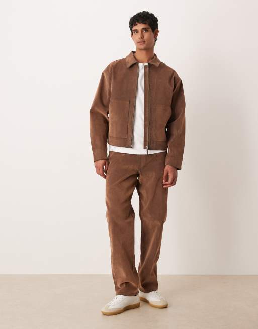 ASOS DESIGN - Coordinato color cuoio