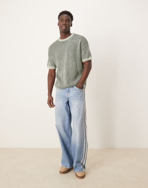 ASOS DESIGN - Coordinato con cardigan in maglia a coste verde - view 1