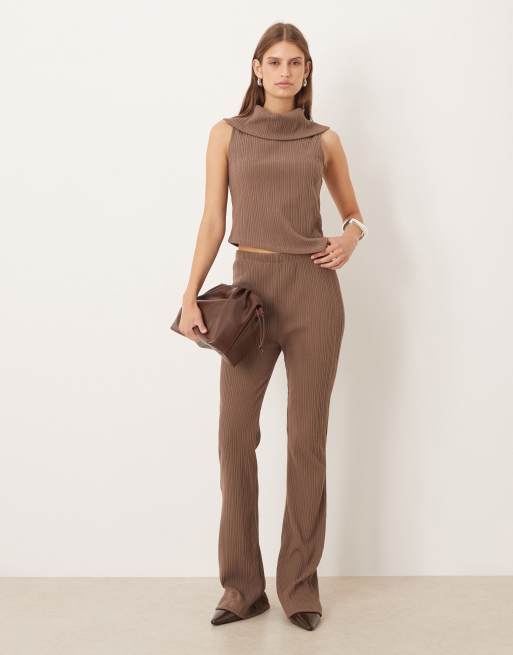 ASOS DESIGN - Coordinato morbido color cioccolato