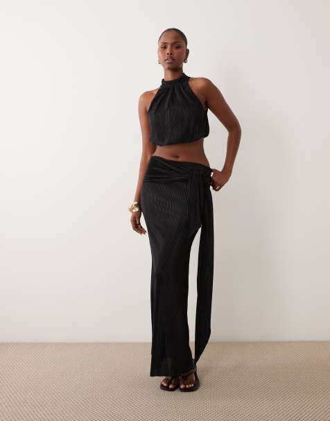 ASOS DESIGN - Coordinato plissé nero - view 1
