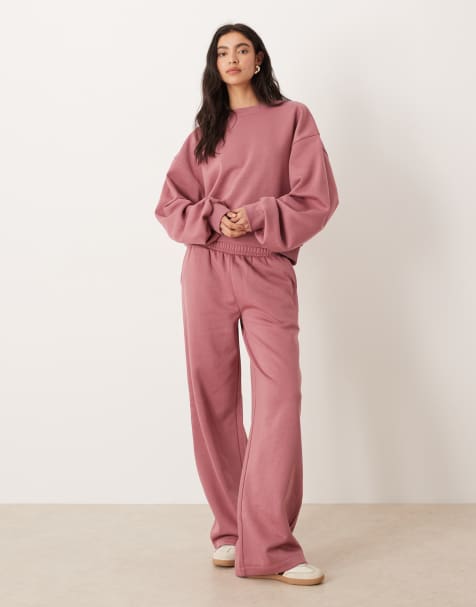 ASOS DESIGN - Coordinato rosa spazzolato sul retro - view 1