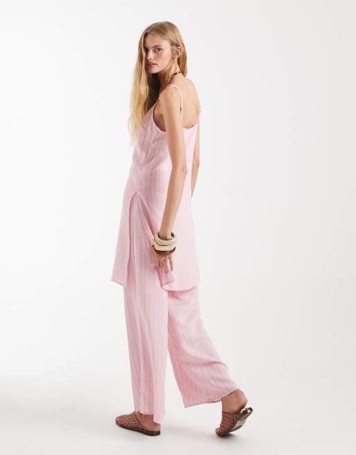 ASOS DESIGN - Coordinato taglio lungo stropicciato