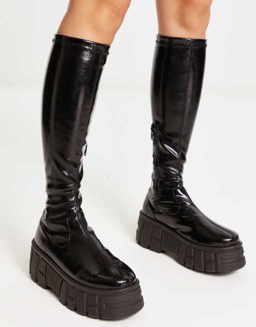 Asos design empower on sale chunky sock boots