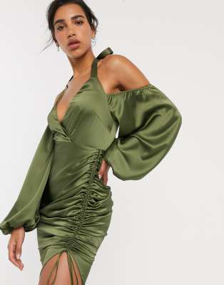 asos khaki dress