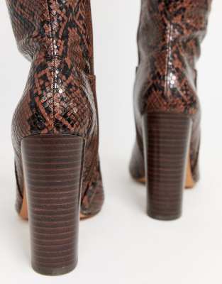 asos snakeskin heels