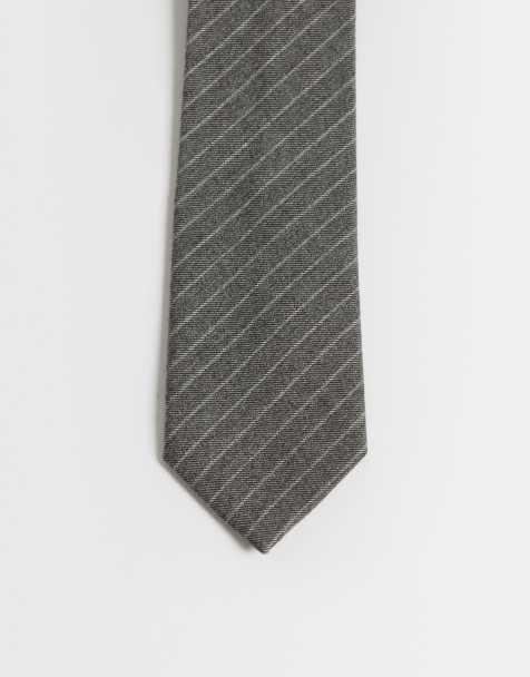 ASOS DESIGN corbata a rayas en caqui - view 1