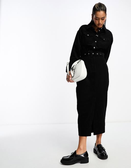 Asos midi shirt dress clearance